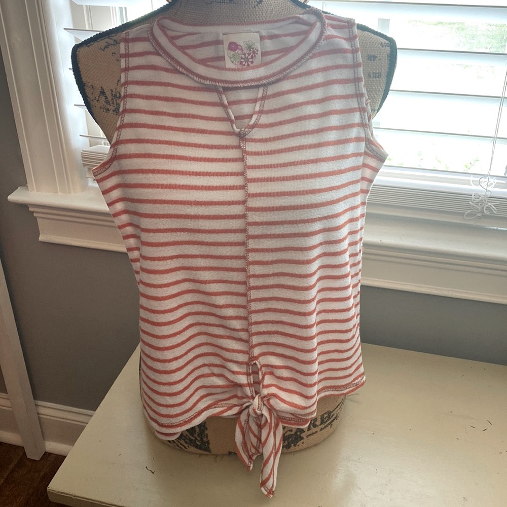 Kiddo by Katie tie knot tank top